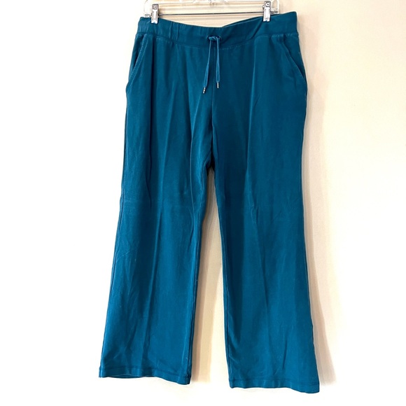 3 Pc LL BEAN Wide Leg Yoga Pants Supima Tops L/LP Teal Yellow‎ Plum Purple - Picture 1 of 16